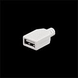 Гніздо USB A 3.0 на кабель (білий)