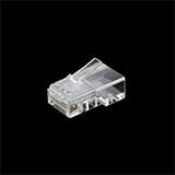 Штекер комп'ютерний мережевий 8P8C (RJ-45), CAT.5 з наскрізним отвором