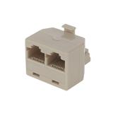 Перехідник штекер RJ-45 - 2 гнізда RJ-45
