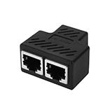 Розгалужувач витої пари гніздо RJ45 - 2 гнізда RJ45