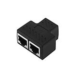 Розділювач витої пари гніздо RJ45 - 2 гнізда RJ45