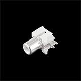 Роз'єм аудіо-відео RCA гніздо на плату AV-8.4-5 2pin бiлий