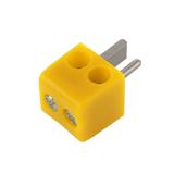 Штекер на колонки (кубик) yellow, 2-х контакт., пвинт,квадратн, (),
   []