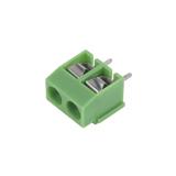 Клеммник винтовой XK126-5.0-02P, зелёный
