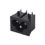 Гнездо сетевое монтажное 3pin, горизонтальное