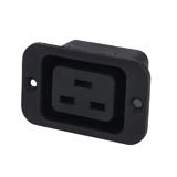 Гнездо монтажное сетевое AC-06A, 3pin, клемма 4,8мм