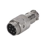 Разъем GX16 (MIC 338) M, на кабель, 8pin
