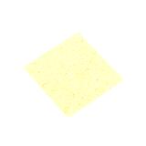 Губка віскозна для паяльника 55х55мм, жовта, набухає при розмоканні, для зняття припою з жала, (),
   [China]