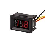 Вольтметр цифровой 0-30 VDC 0.36", красный