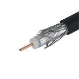 Кабель коаксіальний F660BV RG-6 / U 75 Ом, Чорний, CCS жила 1,02 мм, з аюминиевой фольгою і опліткою 64/0, 16 мм², (Бухта),
   [EuroSAT]