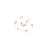 Світлодіод Cree XML T6 SMD білий холодний, Uжив.=3.2-3.6В, XM-L T6; на білому радіаторі 20мм; 6000K, (),
   [CREE]