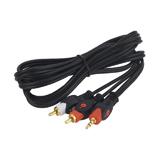 Кабель штекер mini jack 3,5 стерео - 2 штекери RCA, 1,1 м