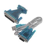 Кабель-перехідник USB-RS232 (шт. DB9 pin), з перехідником 9pin - 25pin, (),
   [China]