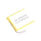 Літій-полімерний акумулятор 6000mAh 3,7V, 102x90x3мм, -UK 3090100P, (),
   [China]