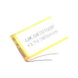 Літій-полімерний акумулятор 3800mAh 3,7V, 100х70х3мм, - UK 0470100P, (),
   [China]