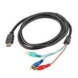 Кабель штекер HDMI - 3 штекери RCA (компонентный), 1,5 м
