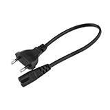 Шнур живлення вузький 220V 1,5м білий, 2х0,75мм², мідні жили, (),
   []