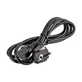 Кабель Schuko PC-186 CEE7/7-C13 3x0,75мм², черный, 1,5м
