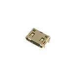 Гніздо mini HDMI, монтажне, 11х8х4мм, SMD монтаж 19Pin під пайку, (),
   []
