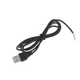Кабель питания со штекером USB A для пайки, 1м