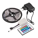 Комплект лента светодиодная RGB 60LED 3528 5м + БП, контроллер, пульт