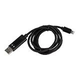 Кабель USB - Lightning с тестером тока и напряжения, 1м