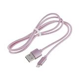 Кабель hoco X2 knitted USB А - Lightning, рожевий, 1м