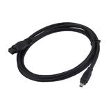 Кабель Firewire IEEE 1394b шт. 4р - шт. 9р, діам.- 4мм. 1,5 м. чорний, (),
   []