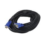 Кабель VGA шт. HDB15pin - шт. HDB15pin, 10м, 2 фільтра, 10 м, чорний, ізоляція ПВХ, комп'ютерний, передача зображення, (Пакет),
   [China]