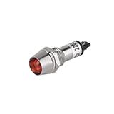 Індикатор LED 12VDC червоний, 12VDC, червоний, D=8mm, металевий корпус, (),
   [China]