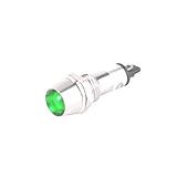 Індикатор LED 12VDC зелений, 12VDC, зелений, D=8mm, (),
   []