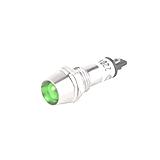 Індикатор LED 220VAC зелений, 220VAC, зелений, D=8mm, металевий корпус, (),
   [China]