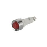 Лампа NHC-10 красная, H39xD9,5мм, 220В AC, выводы H8x5мм, под клемму или под пайку, (),
   []