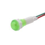 Індикатор LED XD10-6 12VDC зелений, 12VDC, Øпосадки 10мм, червоний провід - плюс, (),
   []