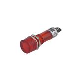 Індикатор LED XD10-3 220VAC, червоний, 220VAC, габарит: 42xD12 мм, посадка d=10 мм, (),
   [China]