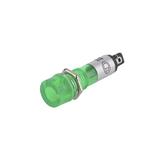 Індикатор LED XD10-3 220VAC, зелений, 220VAC, габарит: 42xD12 мм, посадка d=10 мм, (),
   [China]
