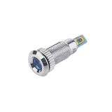 Індикатор антивандальний 8F-D-12VB, синій, 12V, D=12mm (посадка D=10mm), металевий корпус, (),
   [BEJGT]
