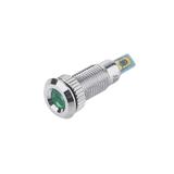 Індикатор антивандальний 8F-D-12VG, зелений, 12V, D=12mm (посадка D=10mm), металевий корпус, (),
   [BEJGT]