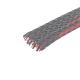 Обплетення захисне кабелю поліефірна WPET, 12мм, червоно-чорний, Ціна за 1м, (),
   []