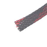 Обплетення захисне кабелю поліефірна WPET, 10мм, червоно-чорний, Ціна за 1м, (),
   [China]