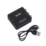 Конвертер MINI, HDMI в AV, чорний, гн.HDMI (IN) - 3гн.RCA( OUT), NTSC/PAL, 1080p, живлення 5V, (),
   []