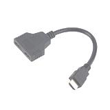 Сплітер HDMI (1шт. HDMI-2ГН. HDMI), без живлення, C кабелем, 0,2 м, (),
   [China]