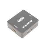 Конвертер MINI, VGA в HDMI, Чорний, гн.VGA і гн.3,5 стерео ( IN) - гн.HDMI(OUT), NTSC / PAL, 720p / 1080p, живлення 5V, (),
   []