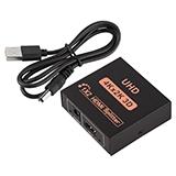 Сплітер HDMI (гніздо HDMI - 2 гнізда HDMI), живлення USB
