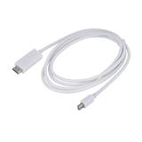 Конвертер шт. mini DisplayPort-шт. HDMI, Білий, 1,8м, mini DisplayPort в HDMI, ізоляція ПВХ D=5.0 мм, (Пакет),
   [China]