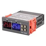 Терморегулятор цифровий DC24V STC-3008, DC24V, -50°C..100°C, NTC, Iout=2x10a (реле), 2 виносних датчика 1 м, (Коробка),
   [China]