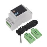 Терморегулятор цифровий TE10 на DIN-рейку, AC110-220V, -19,9°C..110°C, Iout=2x10A(relay), виносний датчик 2 м, (),
   [China]