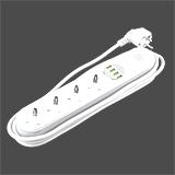 Мережевий подовжувач LP-X5 10 м, 220V, 10A, 3x0.75mm2, 5 розеток, (),
   [LogicPower]