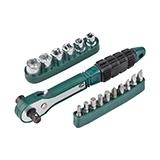 Набір інструментів з тріскачкою та насадками 17 в 1