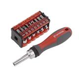 Набір викруток Intertool VT-3374, ручка з храповим механізмом; 30 біт;, (),
   [Intertool]